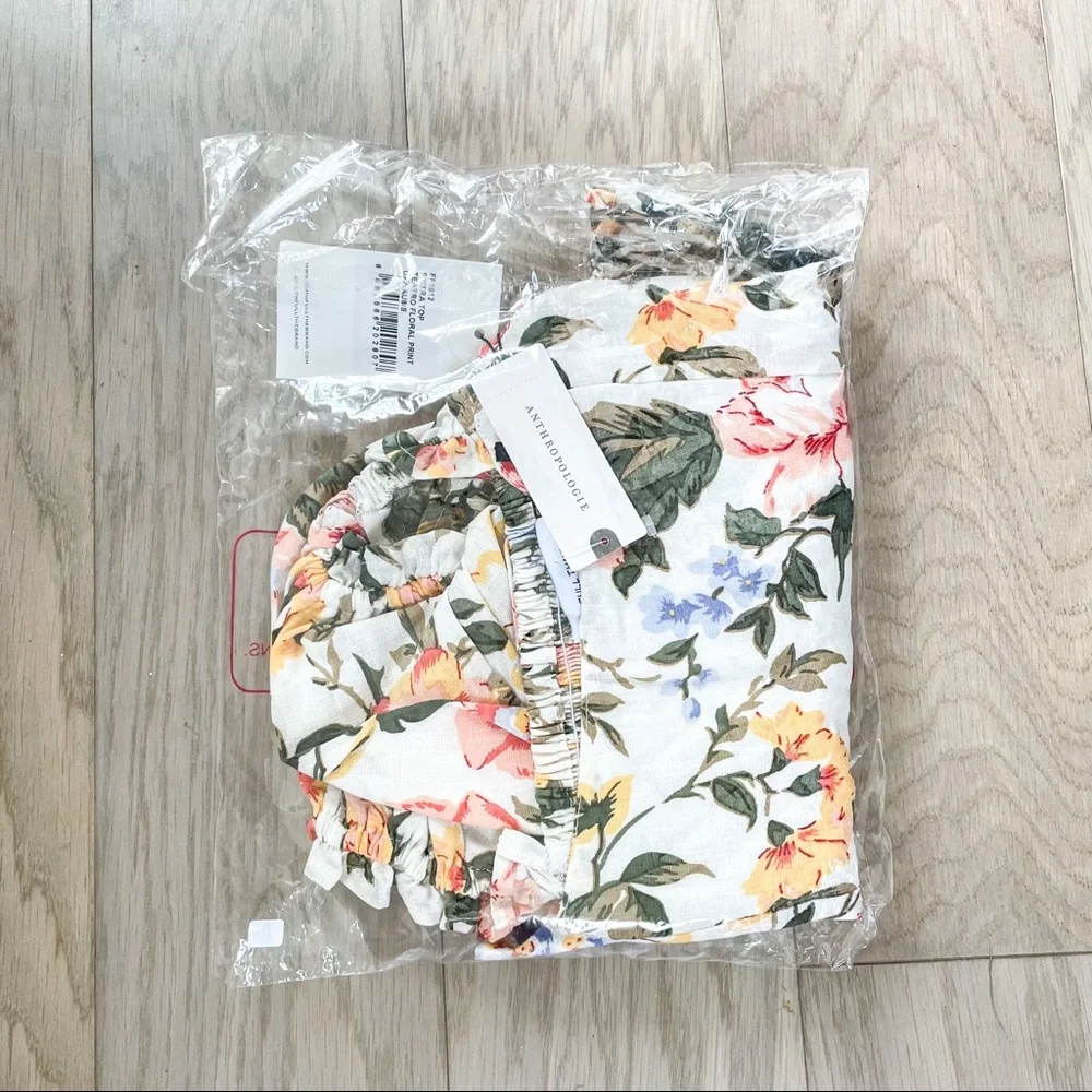 Anthropologie + Faithfull The Brand Pietra May Linen Crop Top - Picture 5 of 6